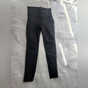 Spanx Black High-Waisted Quilted Leggings